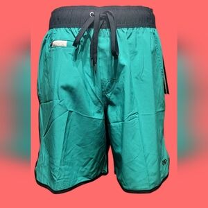 Sea Green Legend Board Shorts – Medium Lightweight Fast Dry W/ Drawstring NWT